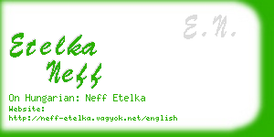 etelka neff business card